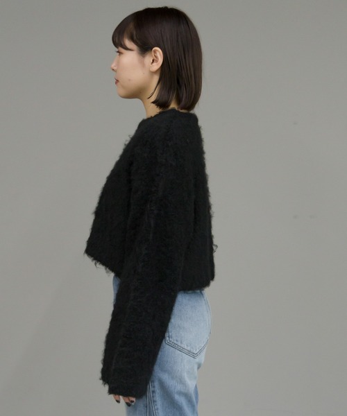 PAGEBOY（ページボーイ）の「フラッフィーシャギープルオーバー（ニット/セーター・レディース・ブラック/モカ/ターコイズブルー/グレー・FREE）」の22枚目の写真