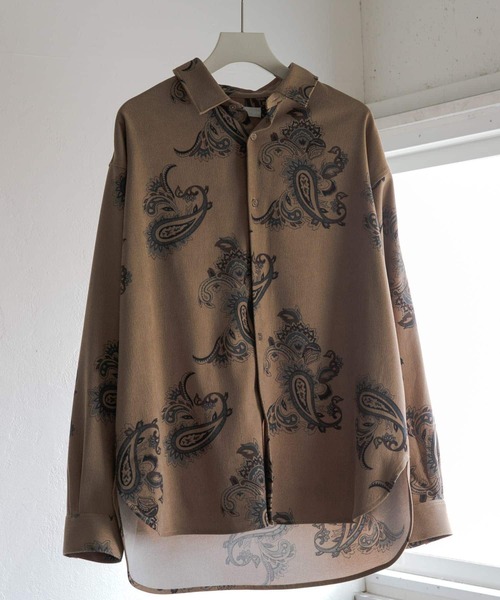 SENSE OF PLACE by URBAN RESEARCH（センスオブプレイスバイアーバンリサーチ）の「ペイズリーシャツ（シャツ/ブラウス・メンズ・ベージュ/ネイビー/ブルー・LARGE/MEDIUM）」の11枚目の写真