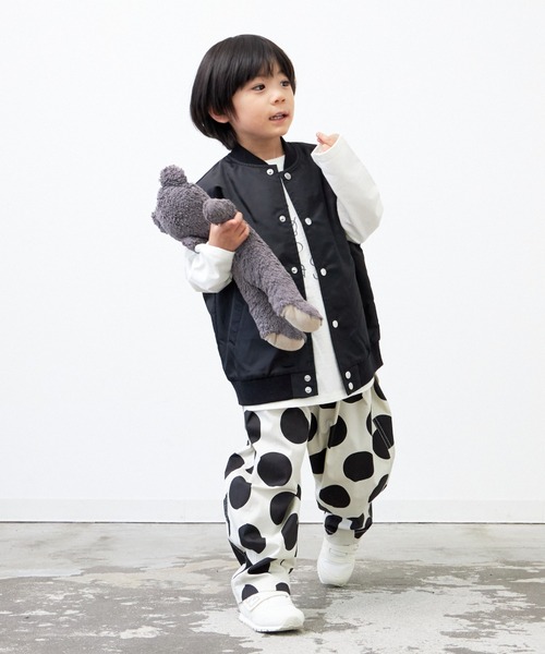 MAKE YOUR DAY（メイクユアデイ）の「バルーンパンツ■80～140cm（その他パンツ・キッズ・ブルー/アイボリー/オリーブ/ベージュ・120/80/90/130/140/110/100）」の7枚目の写真