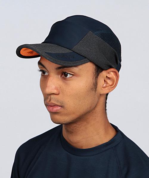 EN ROUTE（アンルート）の「MANIERA EX RUNNING CAP●（キャップ・メンズ・ブラック/ネイビー・フリー）」の9枚目の写真