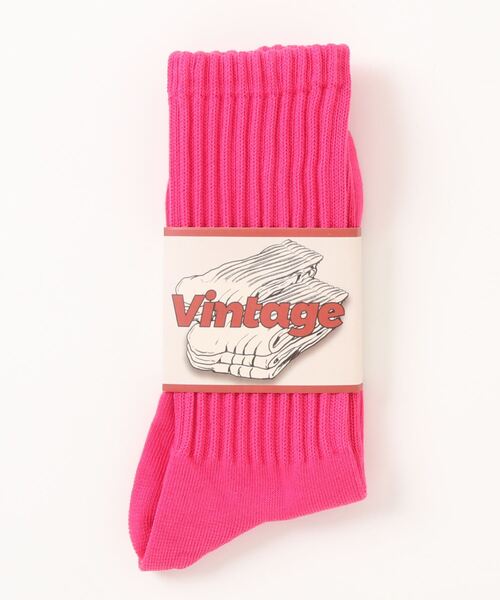 Fun & Daily(ファンアンドデイリー)の「F&D : アメリカンレトロカラーソックス(ソックス/靴下・メンズ・ピンク/グリーン系その他2/グリーン系その他3/ブラック/チャコールグレー/パープル/グリーン系その他/ホワイト/レッド・FREE)」の18枚目の写真