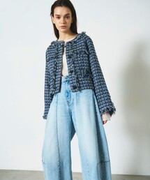 GRACE CONTINENTAL | フリンジドルマンジャケット(その他アウター)