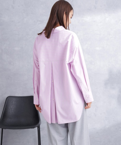 NANO universe(ナノユニバース)の「バックタックオーバーシャツ(シャツ/ブラウス・レディース・ホワイト/サックスブルー/その他1・S/M)」の20枚目の写真