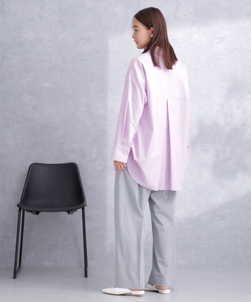 NANO universe(ナノユニバース)の「バックタックオーバーシャツ(シャツ/ブラウス・レディース・ホワイト/サックスブルー/その他1・S/M)」の22枚目の写真