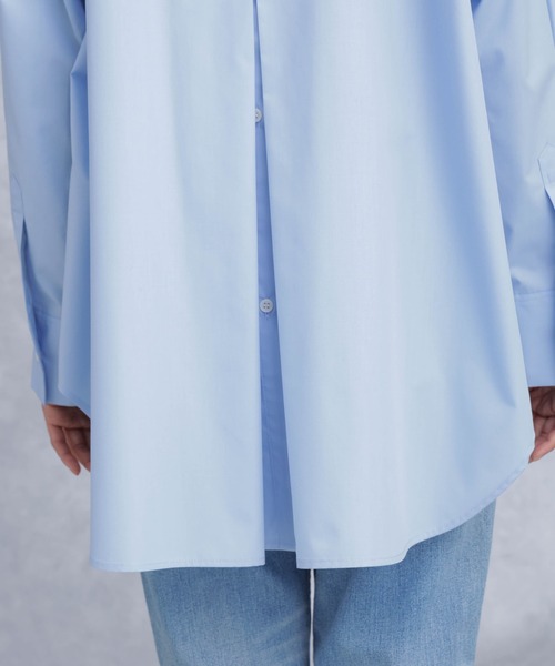 NANO universe(ナノユニバース)の「バックタックオーバーシャツ(シャツ/ブラウス・レディース・ホワイト/サックスブルー/その他1・S/M)」の13枚目の写真