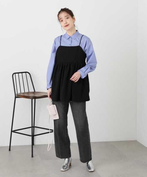 N.(N. Natural Beauty Basic)(エヌエヌナチュラルビューティーベーシック)の「◆ふくれジャガードビスチェ(ベスト・レディース・ブラック/ホワイト・MEDIUM)」の15枚目の写真