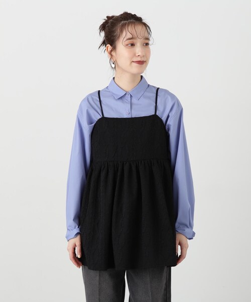 N.(N. Natural Beauty Basic)(エヌエヌナチュラルビューティーベーシック)の「◆ふくれジャガードビスチェ(ベスト・レディース・ブラック/ホワイト・MEDIUM)」の19枚目の写真