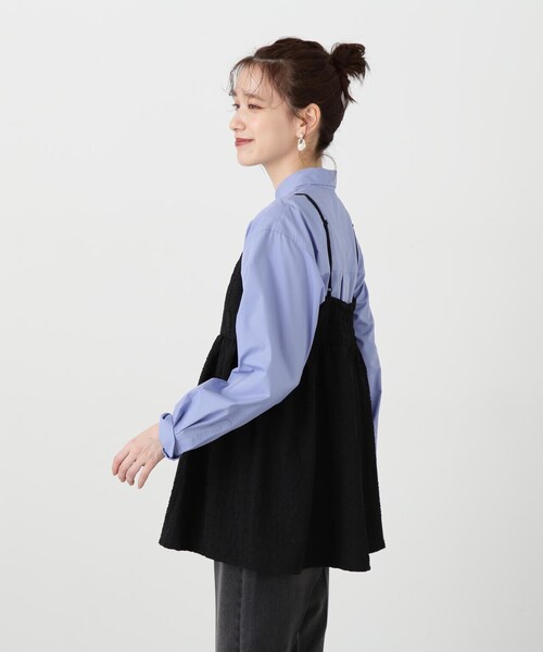 N.(N. Natural Beauty Basic)(エヌエヌナチュラルビューティーベーシック)の「◆ふくれジャガードビスチェ(ベスト・レディース・ブラック/ホワイト・MEDIUM)」の20枚目の写真