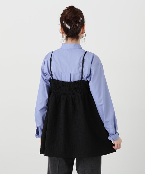 N.(N. Natural Beauty Basic)(エヌエヌナチュラルビューティーベーシック)の「◆ふくれジャガードビスチェ(ベスト・レディース・ブラック/ホワイト・MEDIUM)」の21枚目の写真