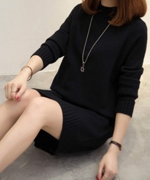Miniministore(ミニミニストア)のニットチュニック 長袖 ニットトップス(チュニック)