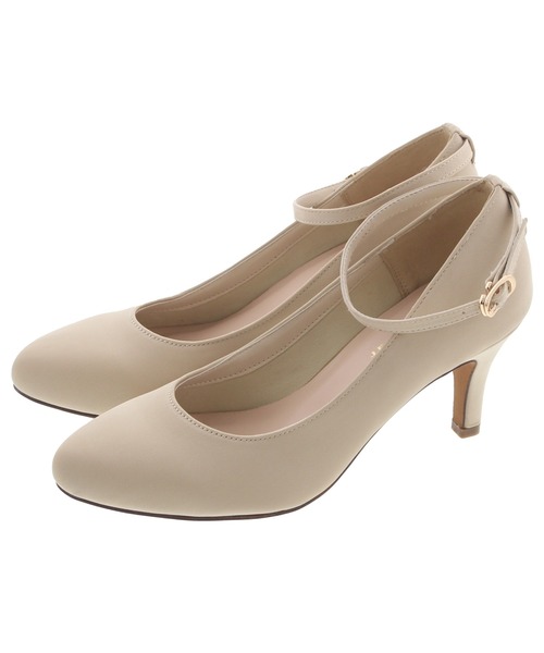 JELLY BEANS(ジェリービーンズ)の「3WAYストラップヒールパンプス(215-30117)JELLY BEANS(ジェリービーンズ)(パンプス・レディース・ブラック系1/ベージュ/グレー系1・22.5/24/23.5/23/24.5)」の3枚目の写真