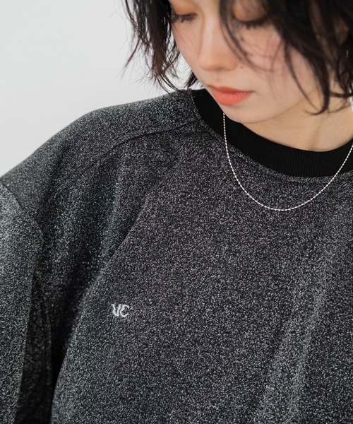 VACANCY(ヴァカンシー)の「ロゴ刺繍ボリュームスリーブトレーナー(スウェット・レディース・オレンジ/グレー/ブラック・FREE)」の6枚目の写真