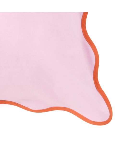 Francfranc(フランフラン)の「バイカラーウェーブ まくらカバー 700×500 ピンク×オレンジ(寝具・レディース・ピンク・FREE)」の4枚目の写真