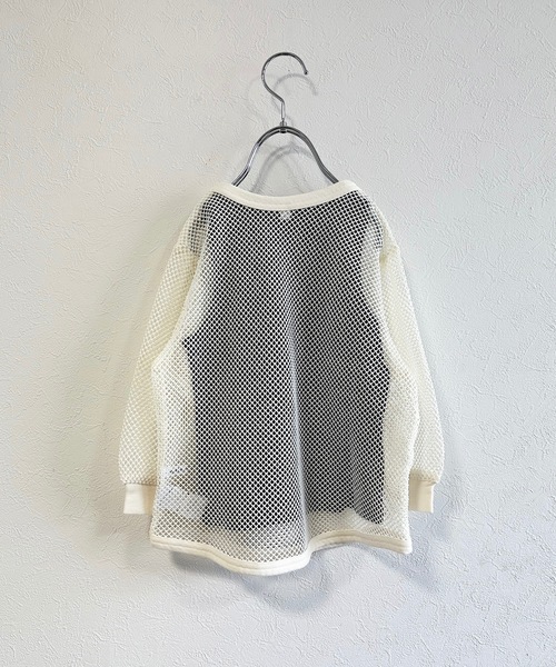 CALMIA（カルミア）の「レイヤードメッシュトップス（100～150cm）（Tシャツ/カットソー・キッズ・ブラック/ブルー/オフホワイト・100/110/120/130/140/150）」の7枚目の写真