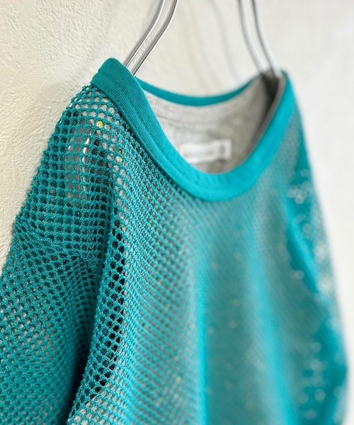 CALMIA（カルミア）の「レイヤードメッシュトップス（100～150cm）（Tシャツ/カットソー・キッズ・ブラック/ブルー/オフホワイト・100/110/120/130/140/150）」の11枚目の写真