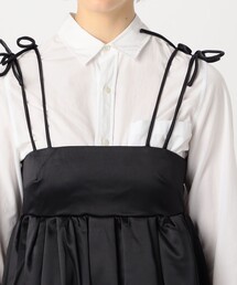 Ganni サテン ギャザードレス GANNI ガニー キャミワンピース Shiny Taffeta Strap Dress