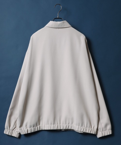ANPAS(アンパス)の「Flontfly Short Zip Jacket/比翼仕立て ショート丈 ジップ ジャケット ブルゾン 刺繍入り(ブルゾン・メンズ・ブラック/グレイッシュベージュ/チャコール・M/L)」の20枚目の写真