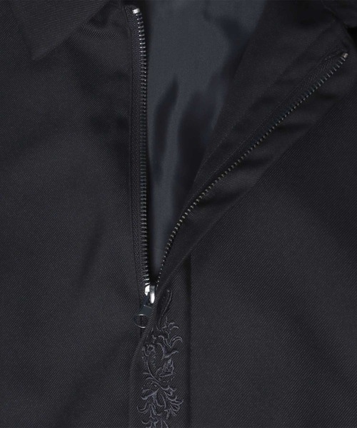 ANPAS(アンパス)の「Flontfly Short Zip Jacket/比翼仕立て ショート丈 ジップ ジャケット ブルゾン 刺繍入り(ブルゾン・メンズ・ブラック/グレイッシュベージュ/チャコール・M/L)」の16枚目の写真