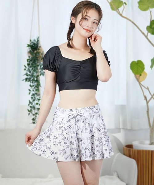 Beach Queen/ビーチクイーン パフスリーブ ビキニ/水着 3点セット 393520