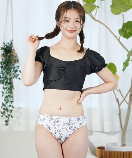 Beach Queen/ビーチクイーン パフスリーブ ビキニ/水着 3点セット 393520