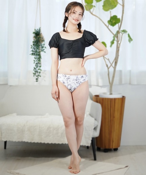 Beach Queen/ビーチクイーン パフスリーブ ビキニ/水着 3点セット 393520