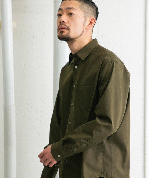 URBAN RESEARCH ROSSO MEN（アーバンリサーチロッソメン）の「『XLサイズあり』『防シワ』『防臭』ハイパフォーマンスブロードレギュラーシャツ（シャツ/ブラウス・メンズ・ストライプ/チェック/ネイビー/ホワイト/カーキ/ライトブルー・SMALL/MEDIUM/LARGE/X-LARGE）」の10枚目の写真