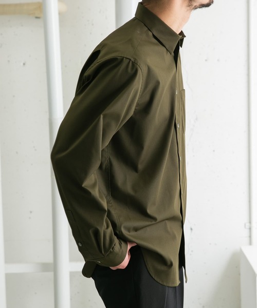 URBAN RESEARCH ROSSO MEN（アーバンリサーチロッソメン）の「『XLサイズあり』『防シワ』『防臭』ハイパフォーマンスブロードレギュラーシャツ（シャツ/ブラウス・メンズ・ストライプ/チェック/ネイビー/ホワイト/カーキ/ライトブルー・SMALL/MEDIUM/LARGE/X-LARGE）」の13枚目の写真