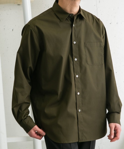 URBAN RESEARCH ROSSO MEN（アーバンリサーチロッソメン）の「『XLサイズあり』『防シワ』『防臭』ハイパフォーマンスブロードレギュラーシャツ（シャツ/ブラウス・メンズ・ストライプ/チェック/ネイビー/ホワイト/カーキ/ライトブルー・SMALL/MEDIUM/LARGE/X-LARGE）」の14枚目の写真