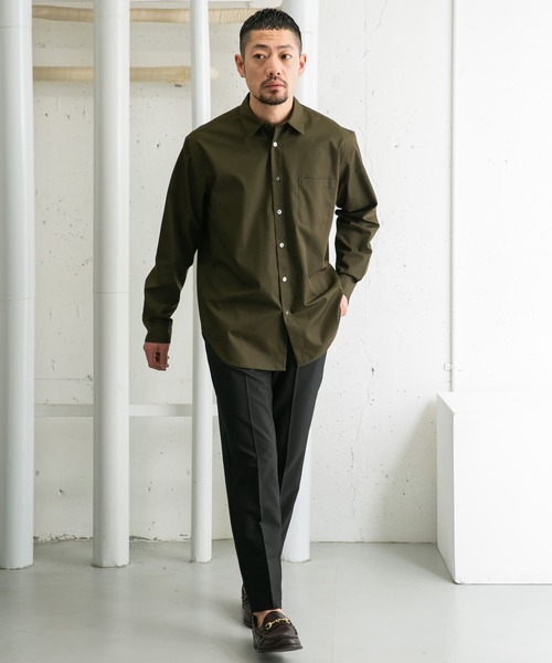 URBAN RESEARCH ROSSO MEN（アーバンリサーチロッソメン）の「『XLサイズあり』『防シワ』『防臭』ハイパフォーマンスブロードレギュラーシャツ（シャツ/ブラウス・メンズ・ストライプ/チェック/ネイビー/ホワイト/カーキ/ライトブルー・SMALL/MEDIUM/LARGE/X-LARGE）」の16枚目の写真