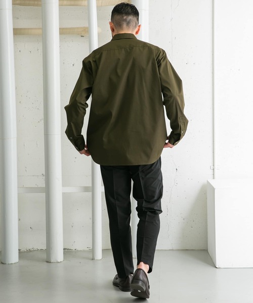 URBAN RESEARCH ROSSO MEN（アーバンリサーチロッソメン）の「『XLサイズあり』『防シワ』『防臭』ハイパフォーマンスブロードレギュラーシャツ（シャツ/ブラウス・メンズ・ストライプ/チェック/ネイビー/ホワイト/カーキ/ライトブルー・SMALL/MEDIUM/LARGE/X-LARGE）」の18枚目の写真