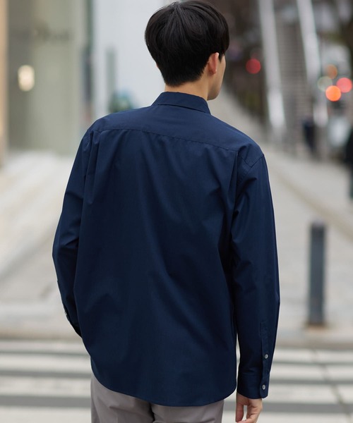 URBAN RESEARCH ROSSO MEN（アーバンリサーチロッソメン）の「『XLサイズあり』『防シワ』『防臭』ハイパフォーマンスブロードレギュラーシャツ（シャツ/ブラウス・メンズ・ストライプ/チェック/ネイビー/ホワイト/カーキ/ライトブルー・SMALL/MEDIUM/LARGE/X-LARGE）」の21枚目の写真