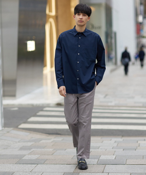 URBAN RESEARCH ROSSO MEN（アーバンリサーチロッソメン）の「『XLサイズあり』『防シワ』『防臭』ハイパフォーマンスブロードレギュラーシャツ（シャツ/ブラウス・メンズ・ストライプ/チェック/ネイビー/ホワイト/カーキ/ライトブルー・SMALL/MEDIUM/LARGE/X-LARGE）」の22枚目の写真