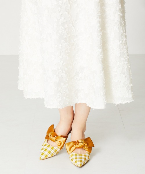 「RT-153678」 リボン　ミュール　 バンド　新品未使用 ORiental TRaffic（オリエンタルトラフィック）の「リボンミュール