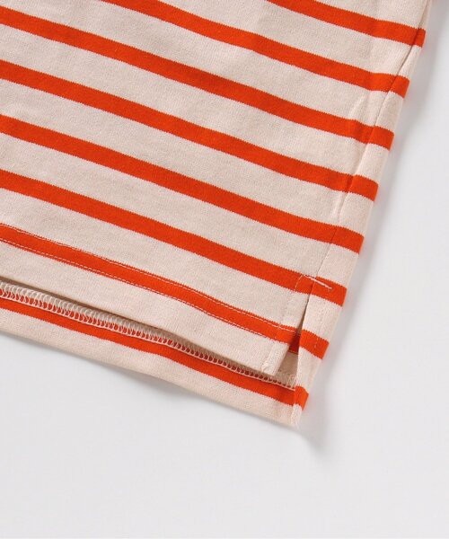 apres les cours（アプレレクール）の「【リンク】パネルボーダーTシャツ（Tシャツ/カットソー・キッズ・ブルー/オレンジ/イエロー・140/130/80/100/110/120/90）」の9枚目の写真