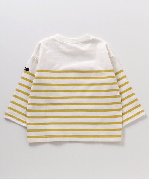 apres les cours（アプレレクール）の「【リンク】パネルボーダーTシャツ（Tシャツ/カットソー・キッズ・ブルー/オレンジ/イエロー・140/130/80/100/110/120/90）」の14枚目の写真