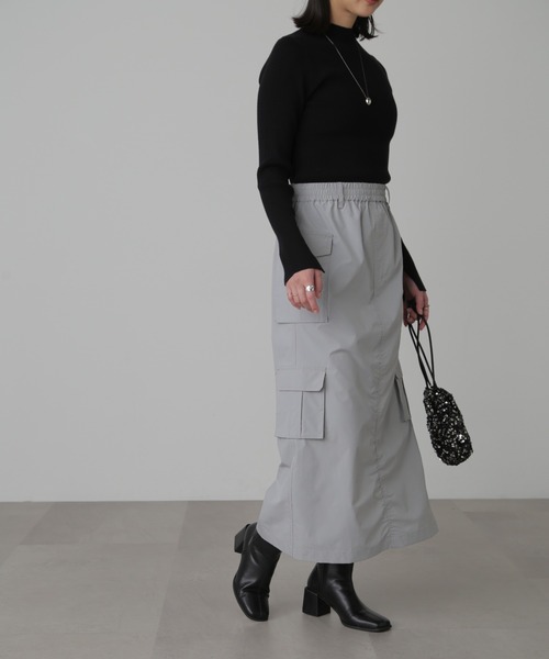 FREE'S MART(フリーズマート)の「◆ナイロンカーゴナロースカート(スカート・レディース・グレー/ブラック/ホワイト・SMALL/MEDIUM)」の18枚目の写真