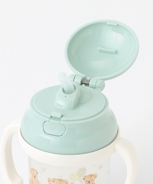 petit main（プティマイン）の「ストローマグ（マグ/哺乳瓶/お食事グッズ・キッズ・クリーム/ライトグリーン/ライトピンク・FREE）」の5枚目の写真