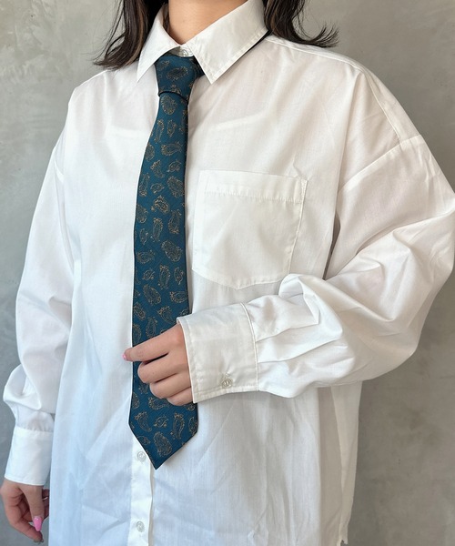 kutir（クティール）の「kutirlune／アソートペイズリー柄ネクタイ（ネクタイ・レディース・グリーン/ブラウン・FREE）」の5枚目の写真