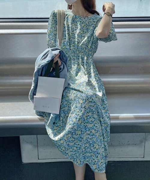 Miniministore(ミニミニストア)の「花柄 ロングワンピース レディース 春夏(ワンピース・レディース・グリーン・2XL/L/XL/M)」の8枚目の写真