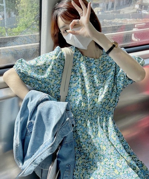 Miniministore(ミニミニストア)の「花柄 ロングワンピース レディース 春夏(ワンピース・レディース・グリーン・2XL/L/XL/M)」の10枚目の写真