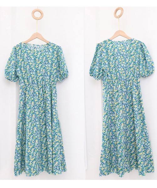 Miniministore(ミニミニストア)の「花柄 ロングワンピース レディース 春夏(ワンピース・レディース・グリーン・2XL/L/XL/M)」の17枚目の写真