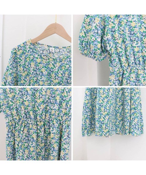 Miniministore(ミニミニストア)の「花柄 ロングワンピース レディース 春夏(ワンピース・レディース・グリーン・2XL/L/XL/M)」の18枚目の写真