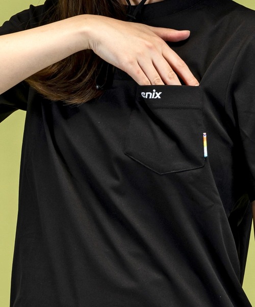 phenix outdoor(フェニックスアウトドア)の「phenix OUTDOOR(フェニックスアウトドア) レディース アウトドアロゴ 半袖Tシャツ (吸水速乾 / 抗菌防臭)(Tシャツ/カットソー・レディース・オフホワイト/グリーン系/ブラック・SMALL/MEDIUM/LARGE)」の8枚目の写真