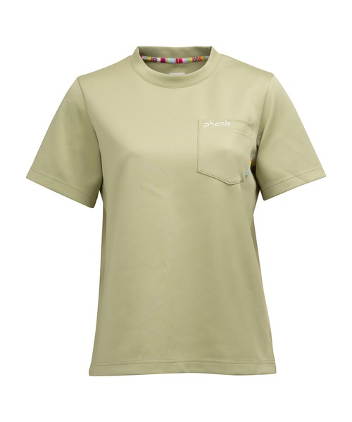 phenix outdoor(フェニックスアウトドア)の「phenix OUTDOOR(フェニックスアウトドア) レディース アウトドアロゴ 半袖Tシャツ (吸水速乾 / 抗菌防臭)(Tシャツ/カットソー・レディース・オフホワイト/グリーン系/ブラック・SMALL/MEDIUM/LARGE)」の18枚目の写真