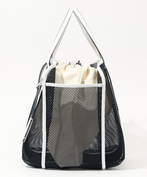 ORSETTO（オルセット）の「ORSETTO メッシュトート（トートバッグ・レディース・ベージュ/ネイビー・FREE）」の12枚目の写真