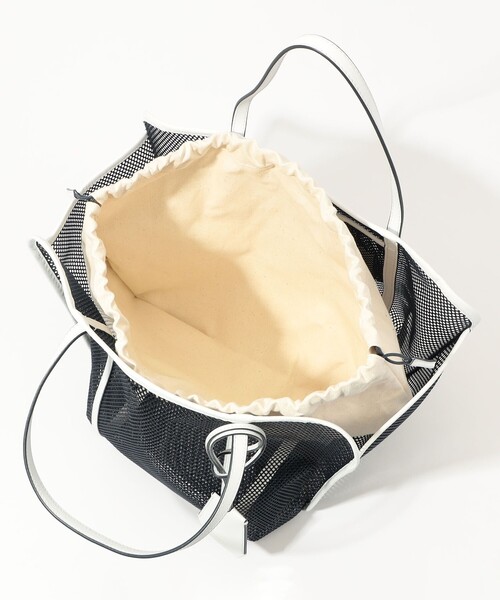 ORSETTO（オルセット）の「ORSETTO メッシュトート（トートバッグ・レディース・ベージュ/ネイビー・FREE）」の6枚目の写真