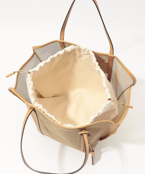 ORSETTO（オルセット）の「ORSETTO メッシュトート（トートバッグ・レディース・ベージュ/ネイビー・FREE）」の8枚目の写真