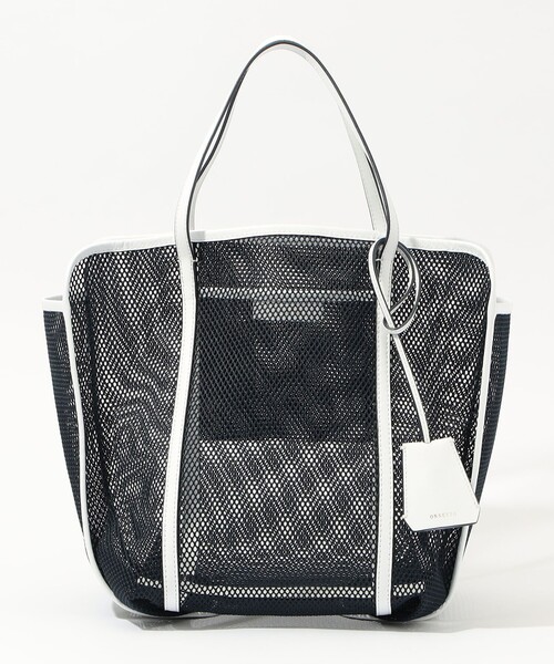 ORSETTO（オルセット）の「ORSETTO メッシュトート（トートバッグ・レディース・ベージュ/ネイビー・FREE）」の3枚目の写真