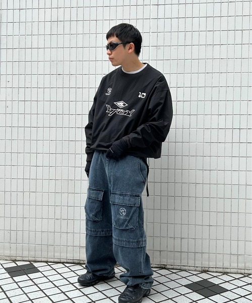 WHO'S WHO gallery(フーズフーギャラリー)の「【KOOKY'N/クーキー】BRONXヴィンテージライクワイドカーゴパンツ(カーゴパンツ・メンズ・チャコールグレー/インディゴブルー・FREE)」の8枚目の写真