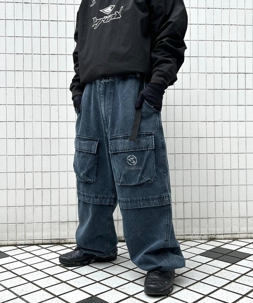 WHO'S WHO gallery(フーズフーギャラリー)の「【KOOKY'N/クーキー】BRONXヴィンテージライクワイドカーゴパンツ(カーゴパンツ・メンズ・チャコールグレー/インディゴブルー・FREE)」の9枚目の写真